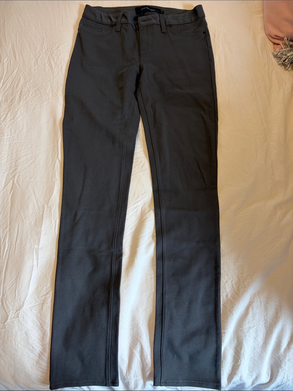Calvin Klein Jeans Charcoal Gray Stretch Pants